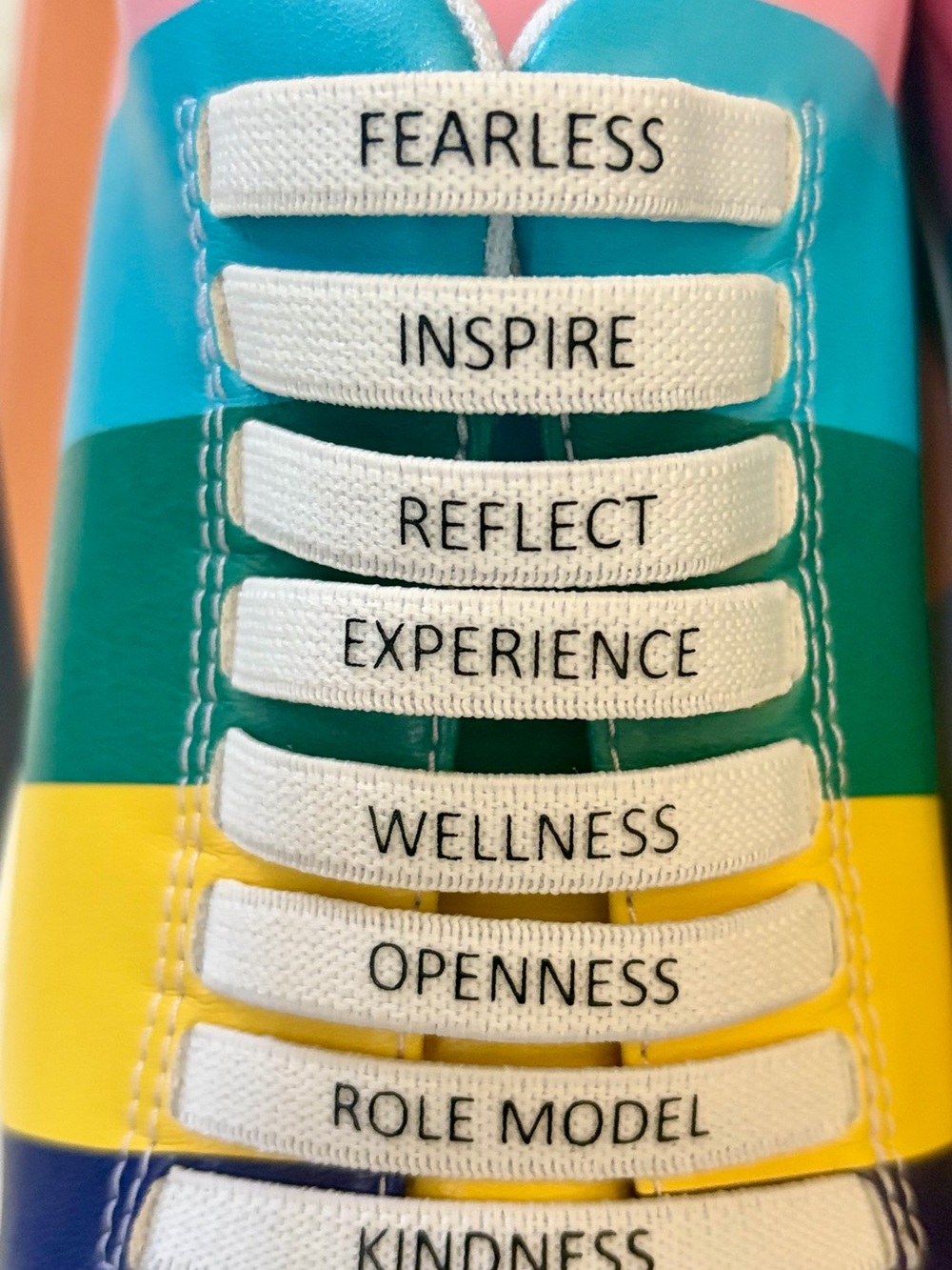 Colorblock Inspiring Lace-Up Sneakers - Multicolor - Picture 2 of 6